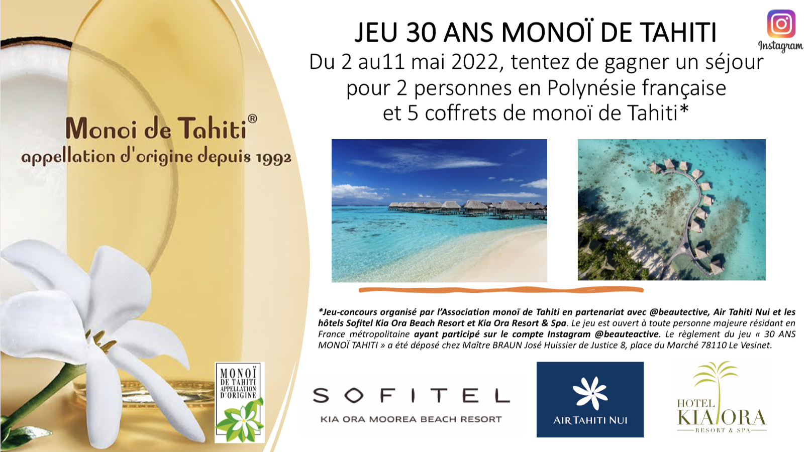Fêtons ensemble les 30 ans de Monoï de Tahiti